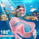 Swim Goggles with Nose Cover for Adults, Wide View Diving Mask for Men Women Youth, Leak-Proof Swimming Goggles