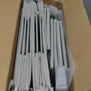 Vailando 6-Shelf Hanging Closet Organizer with 3 Drawers, 2 Separable 3-Shelf Closet Organizers and Storage for Wardrobe Organization, Hanging Dresser for Nursury & Dorm Clothes Organizer (Silver Gray)