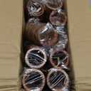 60pcs Wooden Napkin Rings, Handmade Dining Table Napkin Holder, Rustic Wood Napkin Holders Bulk for Weddings, Thanksgiving, Christmas & Events - 2 Inch, Brown