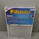 Filtrete 20x25x1 AC Furnace Air Filter, MERV 13, MPR 1900, Premium Allergen, Bacteria & Virus Filter, 3-Month Pleated 1-Inch Electrostatic Air Cleaning Filter, 4-Pack (Actual Size 19.69x24.69x0.78 in) (White)