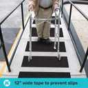 Lifegrip Anti Slip Traction Tape, 12 Inch x 38 Foot Friction Tape - Best Grip, Abrasive Adhesive for Stairs, Tread Step, Indoor, Outdoor (Friction Tape, 12" X 38') (Black)