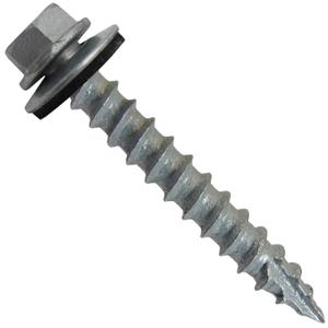 14 x 1-1/2" NO Paint Metal Roofing Screws - Hex Washer Head- Self-Starting/Tapping - EPDM Washer. 1 x 250 Count Bag - 250 Screws