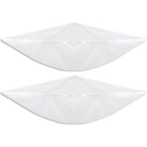 Simple Houseware 2 Pack Stuffed Animal Toy Hammock Net, Corner Wall Storage for Kids Room, White