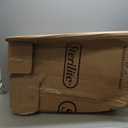 Mind Reader Slim Tapered Laundry Hamper with Lid, Clothes Basket with Swiss Cross Cut-Outs, Lightweight & Ventilated, Plastic, 16.75"L x 12.75"W x 23"H, White