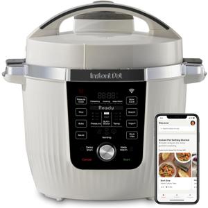 Instant Pot PRO Max Wi-Fi Smart 10-in-1 Pressure Cooker, Steamer, Saute, Warmer, Rice Cooker, Yogurt Maker, Sous Vide, Baker, NutriBoost - Includes App with 2000+ Recipes - 6 Quart