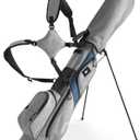 Pitch n Putt Small Golf Stand Bag - 3 Divider, Fit Up to 8 Clubs, Lightweight with Rain Cover & Strap for Men & Women