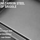Hisencn Griddle for Gas Grill, Grill Flat Top Griddle, Stove Top Griddle for Gas Stove, 25 x 16 Grill Griddle for Weber, Blackstone, Charbroil and More, Heavy-Duty Grill Flat Top Griddle