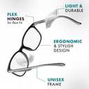 Prospek Blue Light Blocking Glasses Clear Lens for Office&Work, Yellow/Amber Lens - Evening Use, Reduce Eye Strain, Unisex