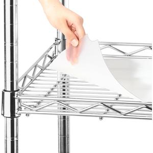 Frienda Set of 5 Wire Shelf Liner 24 x 60 Inch Heavy Duty Waterproof Shelf Liners for Wire Shelving, Non Adhesive Plastic Mat for Metal Rack Kitchen Shelves, Shoe Rack(Clear)