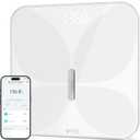 Wyze Smart Scale X Butterfly - Bathroom Scale for Body Weight, BMI, Body Fat, Muscle Mass, Accurate Bluetooth Digital Scale for Body Composition Analyzer | Sync Health Apps | ITO Glass, 400 lbs, White