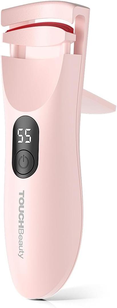 TOUCHBeauty Electric Eyelash Curler Color-Changing Silicone Pad Lasting Curl Battery Powered for Long Eyelash Curling