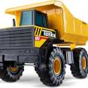 Tonka Steel Classics Mighty Dump Truck - Made with Steel & Sturdy Plastic, Yellow Toy Construction Truck, Boys and Girls, Kids, Toddlers, Ages 3+
