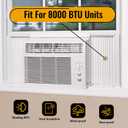 LBG Products Window Air Conditioner Side Panel and Frame Set,AC Accordion Filler Kit,Fits Most 8000BTU Window Air Conditioners,AC Side Panels Frame Kit