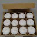 White Floating Candles 2 inch, 48 Pack Floating Candles 5-6 Hours Long Burning, Unscented Floating Candle for Centerpieces, Wedding, Christmas Lights, Romantic Night for Her/Him Set