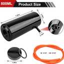Coolant Overflow Tank, 800ml Aluminum Radiator Overflow Tank, Black Coolant Radiator Reservoir for Cars