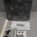 CAROMOP Premium PU Leather&Flannel Car Seat Covers Full Seats,Split Bench Compatible Car Interior Covers, Universal Fit Most Car Sedan Truck SUV(5-Seat Black/Grey)