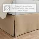 Bed Makers Never Lift Your Mattress Wrap Around Bed Skirt, Classic Style, Low Maintenance Wrinkle Resistant Fabric, Traditional 14 Inch Drop Length, Queen, Mocha