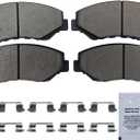 HUSCH D914 Front Ceramic Brake Pads Kit Fit For Acura ILX 2013-2015, For Honda Accord 2003-2017, For Civic 2012-2021, For CR-V 2002-2006 2012-2016, For CR-Z 2016, For Element 2003-2011, For Fit 2014