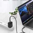 LENTION USB C to USB C Cable 3.3ft 60W, Type C 20V/3A Fast Charging Braided Cord Compatible with iPhone 15/15 Pro/15 Pro Max, 2023-2016 MacBook Pro, New iPad Pro/Mac Air/Surface, More (Red)