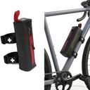 Bike First Aid Kit for Cyclist's, Compact Waterproof Case, Attaches to Bike Frame, Essential Supplies for Trauma & Emergencies, Black Red