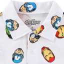 Marvel Avengers Boys Short Sleeve Polo Shirt for Toddler and Big Kids (White), 4