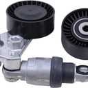 MOTOKU Accessory Drive Belt Tensioner and Pulley Assembly with Idle Pulley Kit for Hyundai Veracruz Sonata Palisade Azera for Kia Telluride Sorento Sedona K900 Cadenza Borrego Amanti