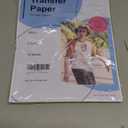 PPD Inkjet Premium Iron-On White and Light Color T Shirt Transfers Paper LTR 8.5x11 Pack of 10 Sheets (PPD001-10)