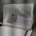 WEER Black Bathroom Vanity Mirror 20X28 Inch, Rounded Rectangle Black Metal Framed Mirror for Over Sink Wall, Farmhouse Matte Black Mirror, Tempered Glass, Anti-Rust, Hangs Horizontal or Vertical