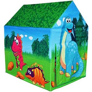 POCO DIVO Dinosaur Play House, Kids Outdoor Park Camping Toy Tent, Toddler Indoor Bedroom Big Space Tents, Kids Pretend Jurassic Museum Playhouse