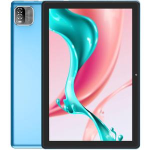 10 inch Tablet Android, 64GB, 1TB Expandable, Quad-Core Processor, 1280 * 800 HD IPS Display, Dual Camera, 6000mAh, Bluetooth,Type-C (Blue)