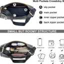 CROJUYI Small Crescent Shoulder Bags Purses for Women Retro Classic Clutch Hobo Tote Purse and Handbag Cute Crossbody Bags