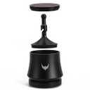 KNODOS Blind Espresso Shaker 54mm with Walnut Lid | Coffee Grounds Distribution Tool for Breville Espresso Machines | Magnetic 54 mm Dosing Cup