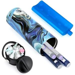 YOUSHARES Insulin Cooler Travel Case - 48H Non-Electric Cooling Bottle with TSA Approved Ice Pack, Diabetic Medication Pen Vials Refrigerator, Medical Carry Case Portable for 1–5 EpiPens