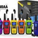 Topsung Walkie Talkies for Adults Long Range Rechargeable with Earpiece NOAA Weather Alert, Multi-purpose 2 Way Radio 6 Pack for Team Work Senior Care Kid Adventure Family Camping Hiking Skiing Cruise