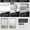 Boolegon No Drill No Tools Cellular Shades Top Down Bottom Up Honeycomb Blinds Blackout Cordless Window Blinds Easy to Install Cellular Shade for Windows,Blackout-Light Gray,28.5" W x 48" H