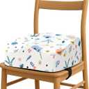 Babelio ErgoUp Booster Seat for Kitchen Chair, Promote Proper Upright Posture, Toddler Booster Seat for Dining Table, Removable & Washable Cover, Suitable for 18 Months to 5 Years, White Elephant