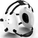 Wrestling Headgear Kids Youth Head Gear Wrestling Adjustable Ear Guard Straps MMA Jiu Jitsu for Men Women Adults (White/Black)