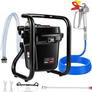 XDOVET 750W Airless Paint Sprayer,3000PSI High-Pressure Electric Paint Sprayer with Tip Extension,Paint Sprayer for House Painting,Interior/Exterior Walls, Fences, Ceilings, Cabinets 1pcs