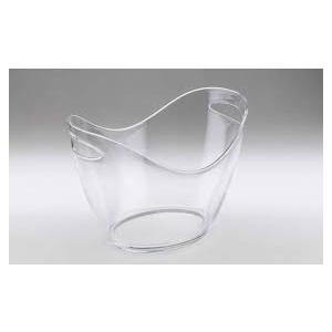 Ice Buckets for Parties,2 PCS Clear 6 Liter Plastic Tub for Drinks and Parties,Clear Ice Bucket for Champagne Beer Sparkling Cocktails Extra Large Model