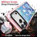 Bouvardia for iPhone 17 Pro Case, Compatible with Magsafe, Cute Girly Design for Women, Shockproof & Aesthetic, Ocean World