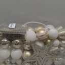 149ct Christmas Ball Ornaments - Shatterproof Xmas Tree Decorations with 36 Hooks, Hanging Baubles for Holiday Party, Home Decor, Wreath & Garland (Champagne & White)