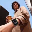 3 x Rugged Case Compatible with Apple Watch Case Series 9/8/7 45mm Series 6/SE/5/4 44mm, Soft TPU Shockproof Bumper Drop Proof Protective Cover for iWatch Accessories (Dark Green)