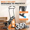 Stair Stepper for Home Gym, 350 lbs Capacity Cardio Machine with Adjustable Height, Non-Slip Pedals, LCD Display, Foldable Design for Full Body Workout for Women Men