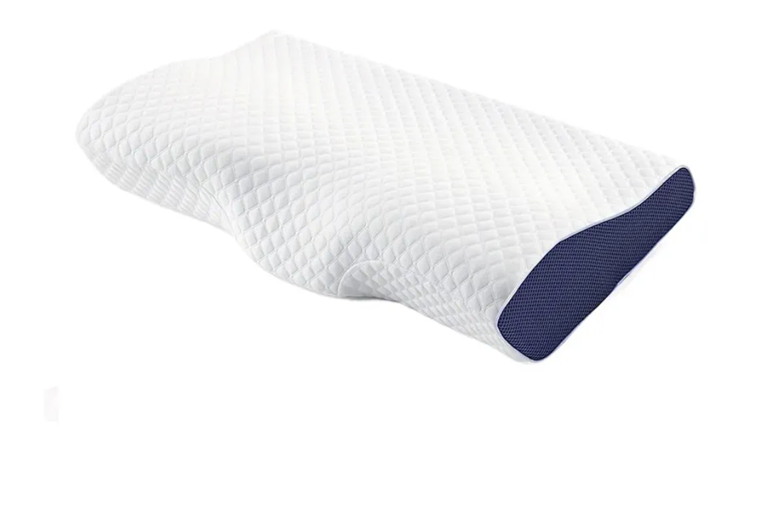1pc Memory Foam Pillow Neck Pillows(Blue)