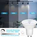 DAYBETTER GU10 LED Light Bulbs, Dimmable GU10 Bulb Replacement for Track Lighting, 5.5w Equivalent 50W, 500 LM Daylight White 5000K, MR16 LED Bulb for Kitchen, Range Hood, Living Room, 12 Pack