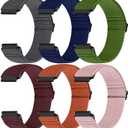 18mm Quick Release Elastic Nylon Band Compatible with Garmin Venu 4 41mm/3S 41mm/Venu 2S/Vivoactive 4S/Vivomove 3S/Active S/Forerunner 265S(42mm)/255S/Fossil Women's Gen 6 42mm/5E 42mm Women Men