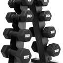 CAP Barbell Neoprene Dumbbell Weights Pairs & Sets | Black