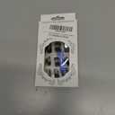 Black Press on Nails Medium Square Fake Nails Marble False Nails Press ons with Designs Reusable Acrylic Nails Full Cover Glue on Nails Artificial Stick on Nails for Women Manicure 24 Pcs