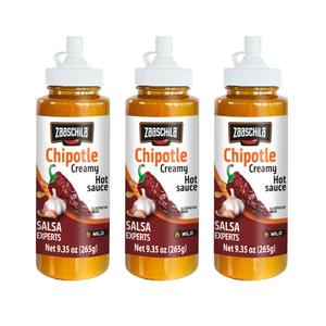 Zaaschila Creamy Sauce Chipotle 9.35oz (265g) 3pc pack White Multipack, 9.5 Ounce (Pack of 3)