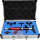 TARSHYRY Manual Chiropractic Adjusting Tool 6 Strength,Handheld Spine Correction Tool and Back & Neck Massager with Aluminum Case with 4 Head